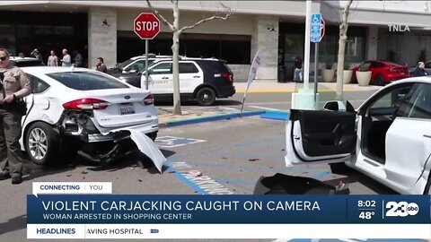 Violent carjacking caught on camera