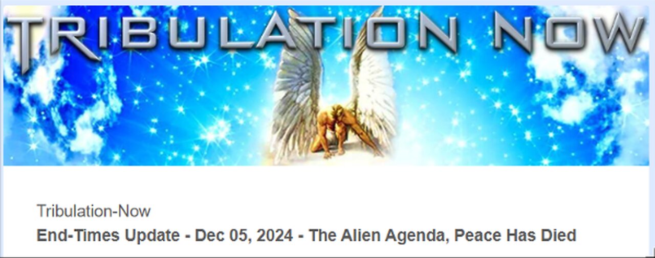 Tribulation Now - The Alien Agenda, Peace Has Died