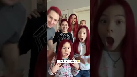 TODOS DA FAMILIA COMO O CABELO VERMELHO !!! #shorts