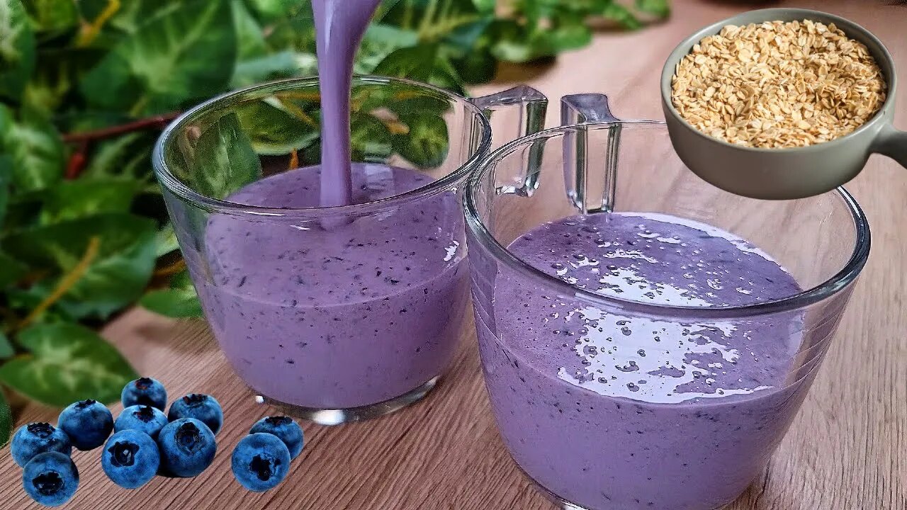 Make this breakfast every morning and lose weight! Healthy smoothie without banana, without egg!