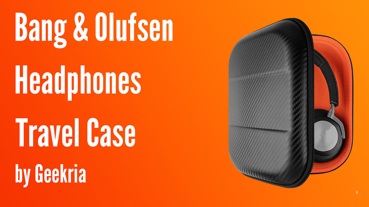 Bang & Olufsen Over-Ear Headphones Travel Case, Hard Shell Headset Carrying Case | Geekria