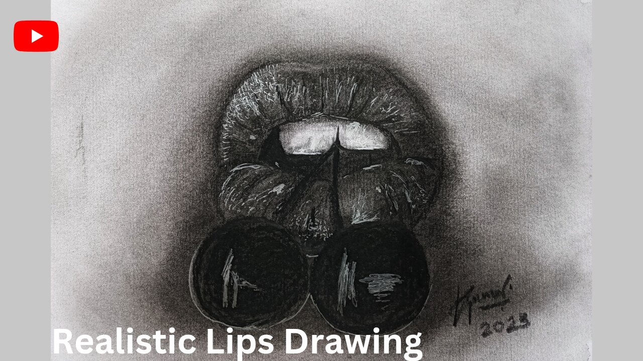 Realistic Lips Drawing | pencil shade drawing | how to shade drawings with pencil #art #trending