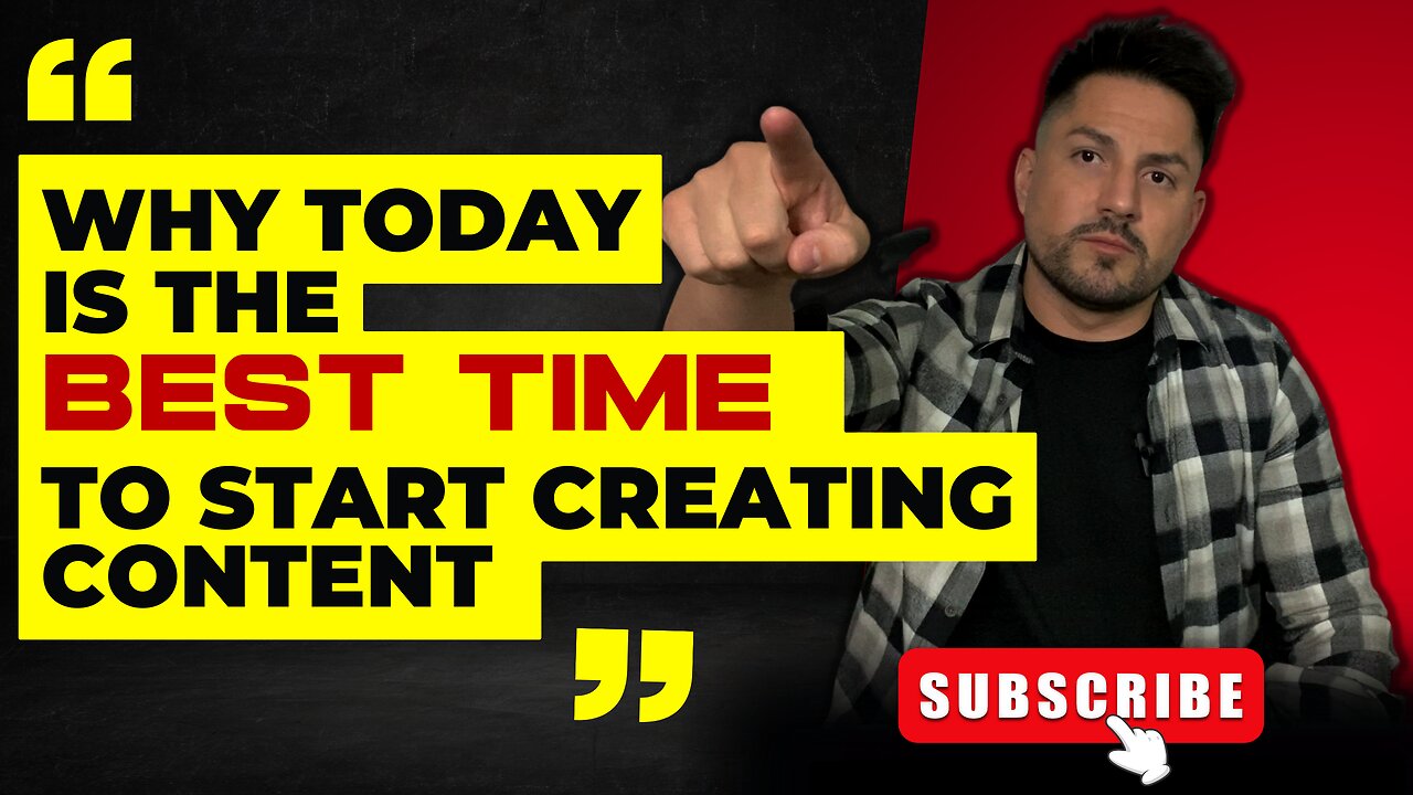 WHY TODAY IS THE BEST TIME TO START CREATING CONTENT | Moises Santos