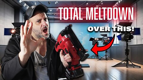 YouTuber has horrific nervous breakdown during interview while using new Skil 18 gauge Brad Nailer