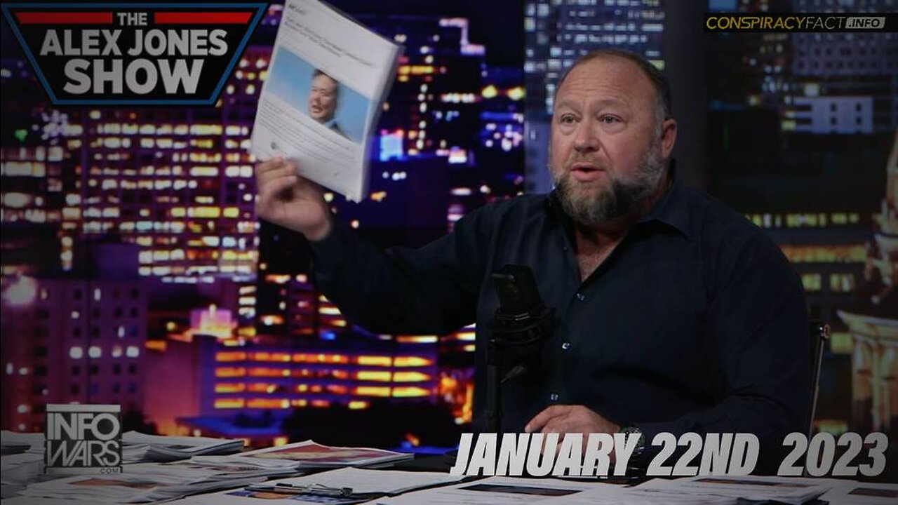 Sunday Live Globalists Panic As Elon Musk Discloses Vaccine Injuries To Himself & Family - Must Watch Alex Jones Show 1/22/23