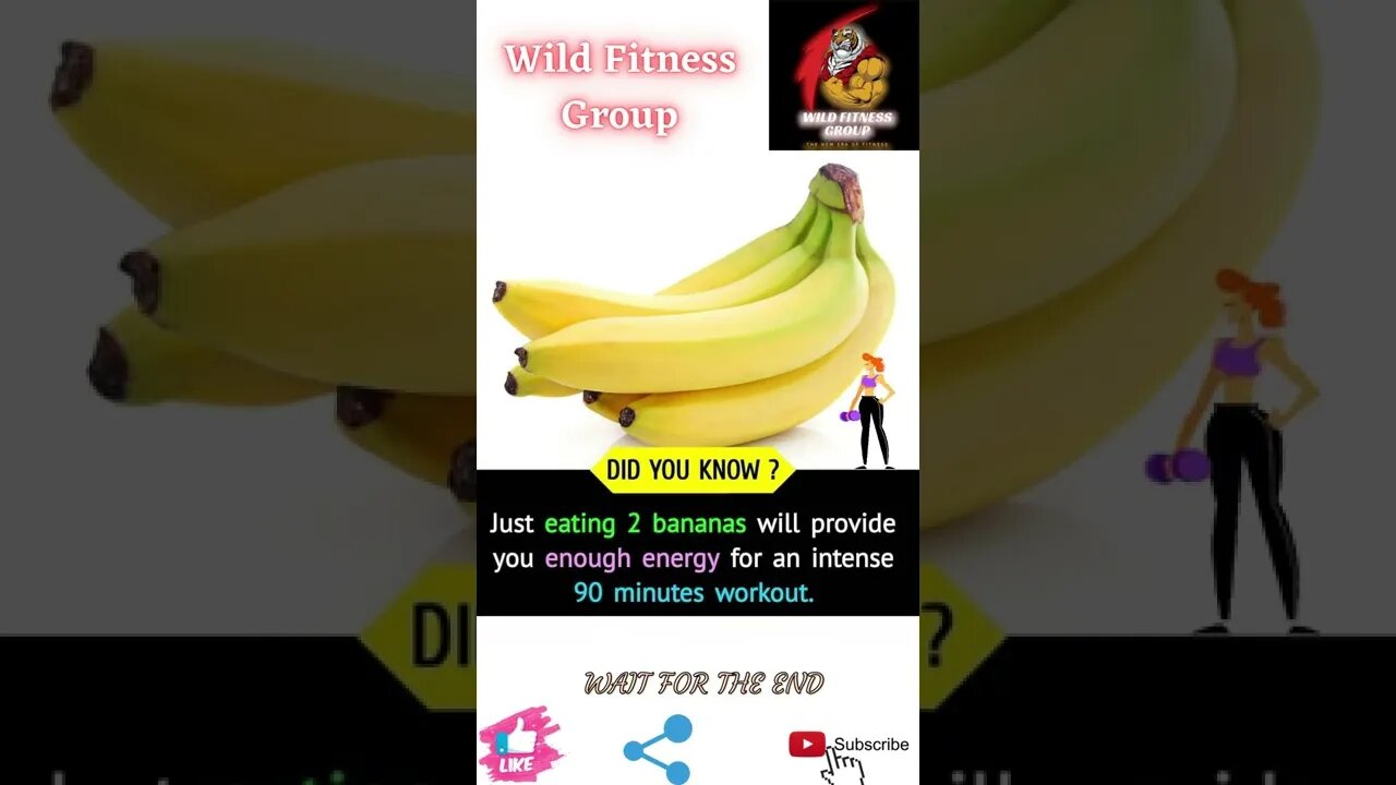 🔥Energy you will get from bananas🔥#shorts🔥#wildfitnessgroup🔥29 May 2022🔥