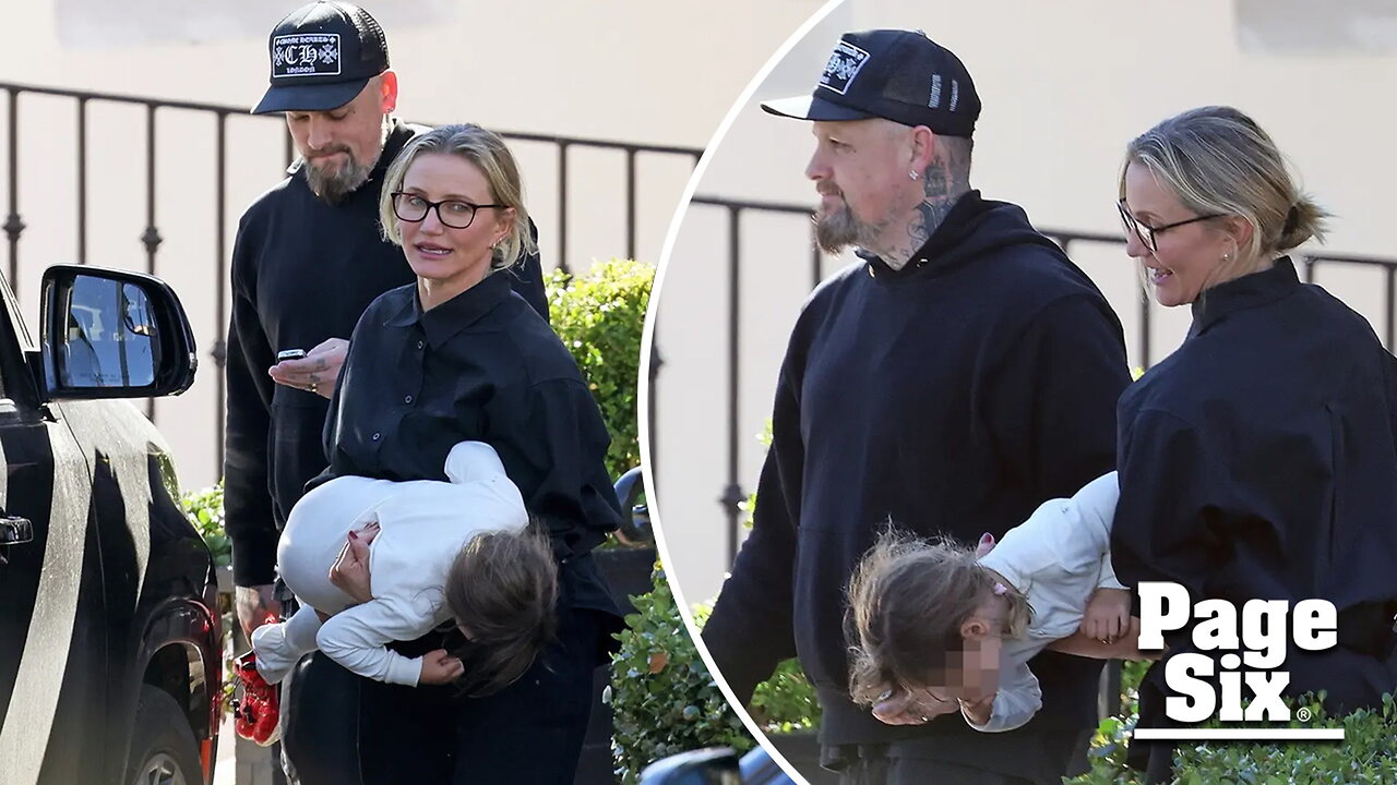 Cameron Diaz and Benji Madden spotted on rare family outing with daughter Raddix, 3