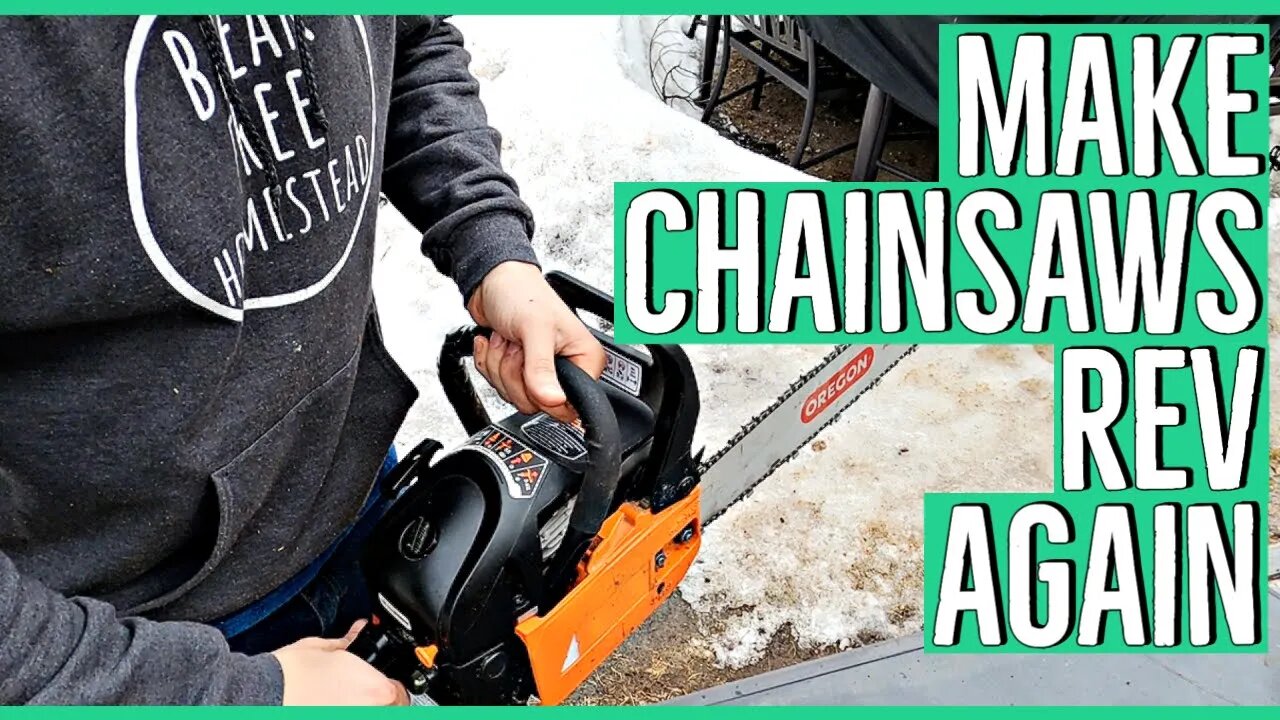 Remington RM4620 Chainsaw wont Rev Fix. ||Fixing Bogging Chainsaw||