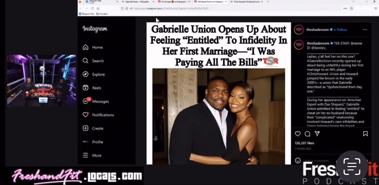 Fresh and Fit Reacts to Gabrielle Union Feeling Entitled For Paying All The Bills