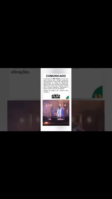 Grande Cantora Alba Suany ex-Desejo de Menina tá internada. Lives na Descrição