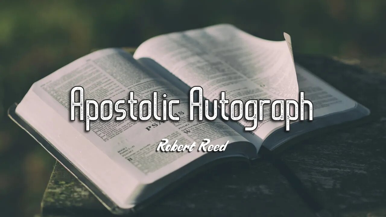Robert Reed - Apostolic Autograph