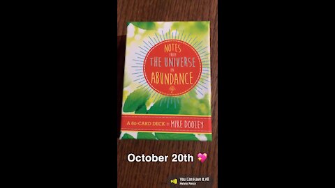 October 20th oracle card 💖