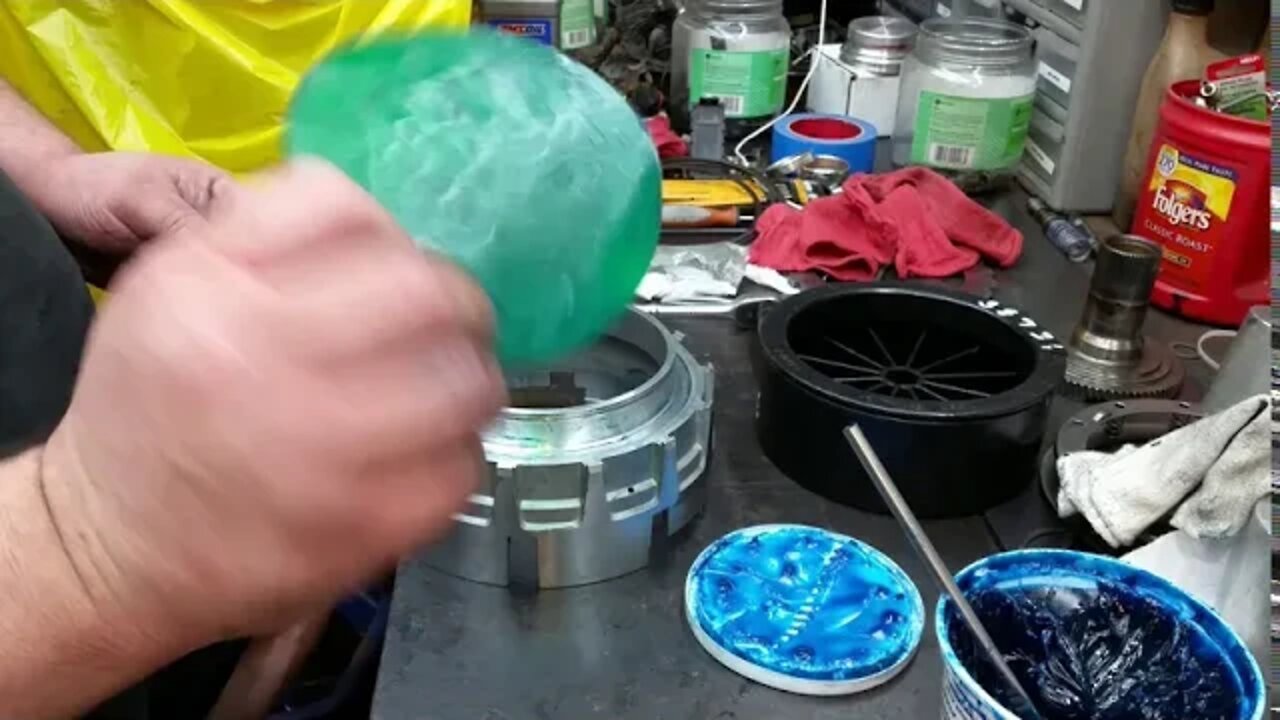 Fourth Clutch Piston Assembly on a GM 4L80e Transmission