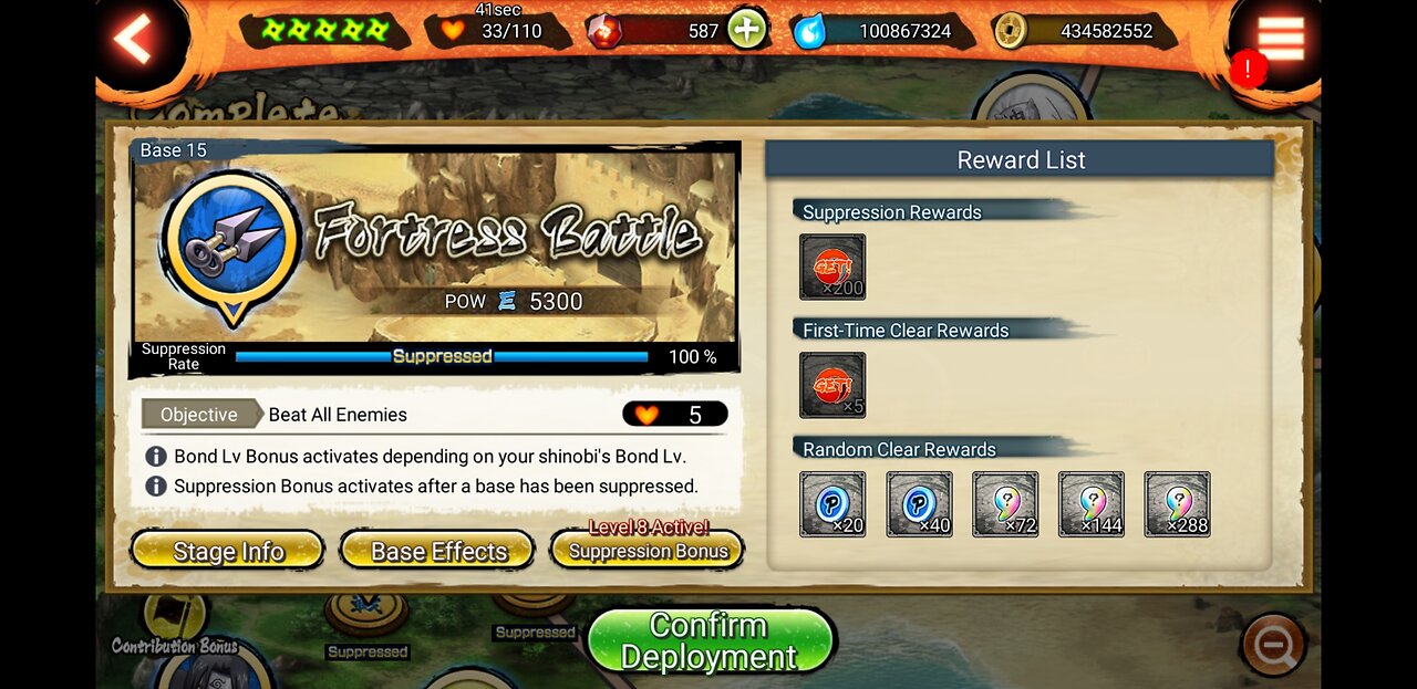 Naruto x Boruto Ninja voltage Bosse 15 Suppresion Mission