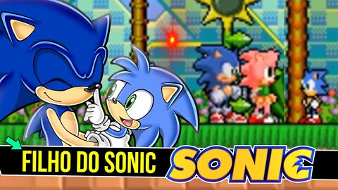 HISTORIA do FILHO do SONIC | Sonic JR #shorts