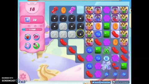 Candy Crush Level 1523 Audio Talkthrough, 1 Star 0 Boosters