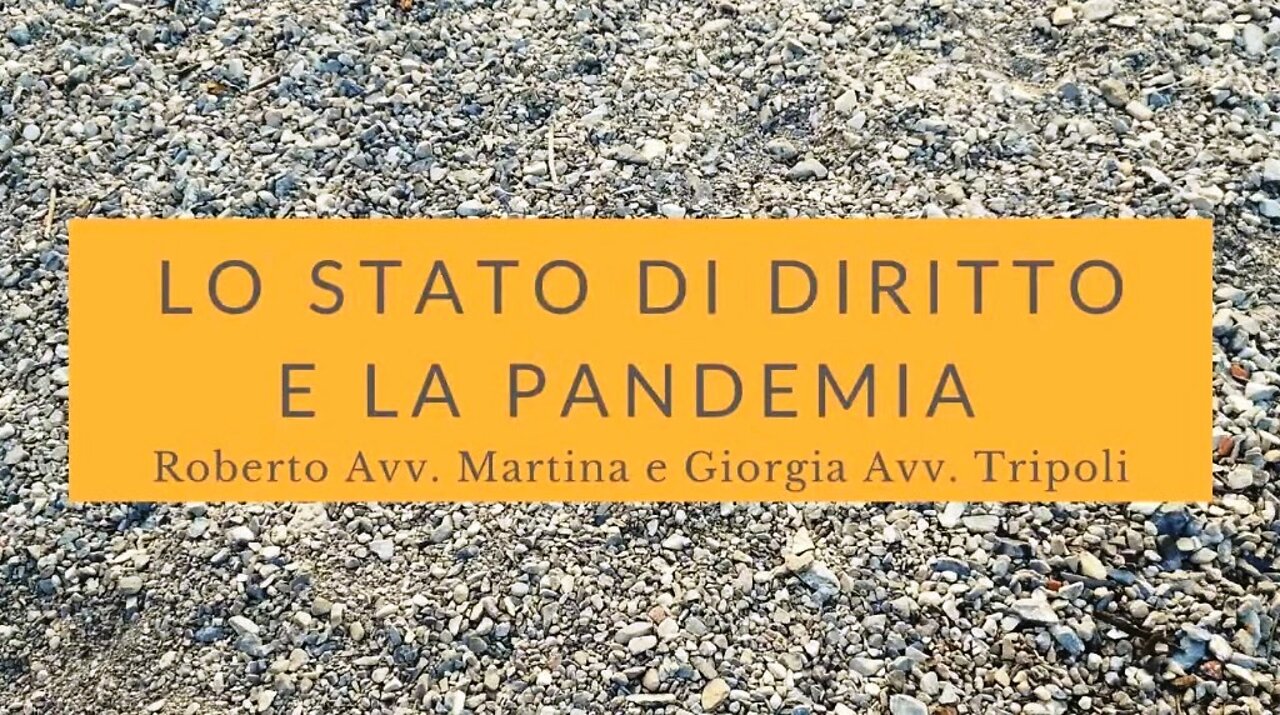 Lo Stato di Diritto e la pandemia