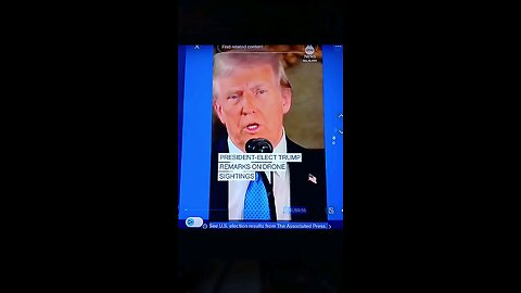Trump gets asked about the mysterious drones.