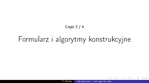 Jak pisać kod i jak tego nie robić (2/4)