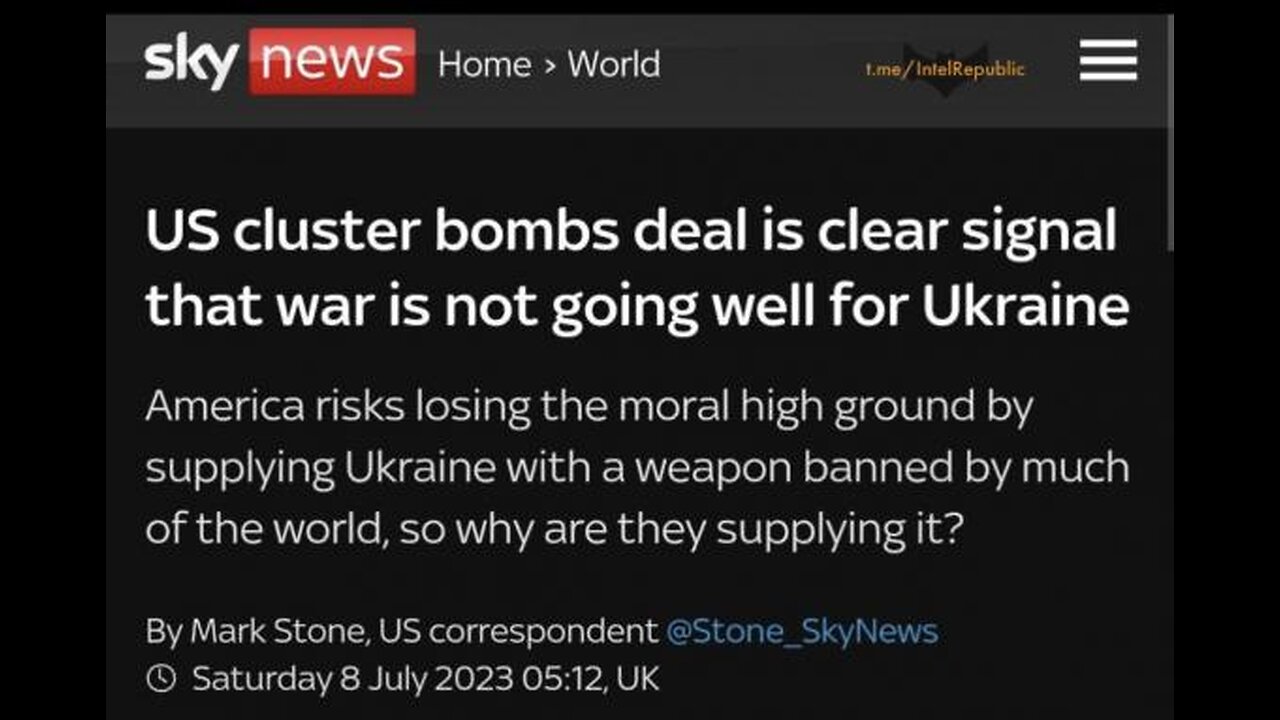 Jake Sullivan Pressed On Cluster Bombs Being Sent To Ukraine 7-11-23 Forbes Breaking News