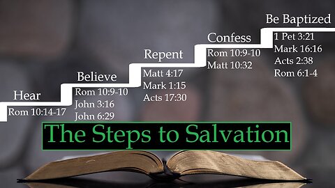 Salvation Series Pt 01: The Steps to Salvation (Sermon)