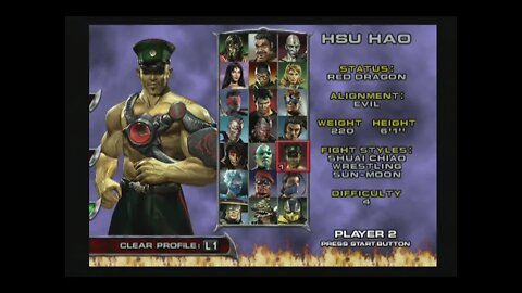 Mortal Kombat Deadly Aliance (PS2) - Hsu Hao - Arcade Mode