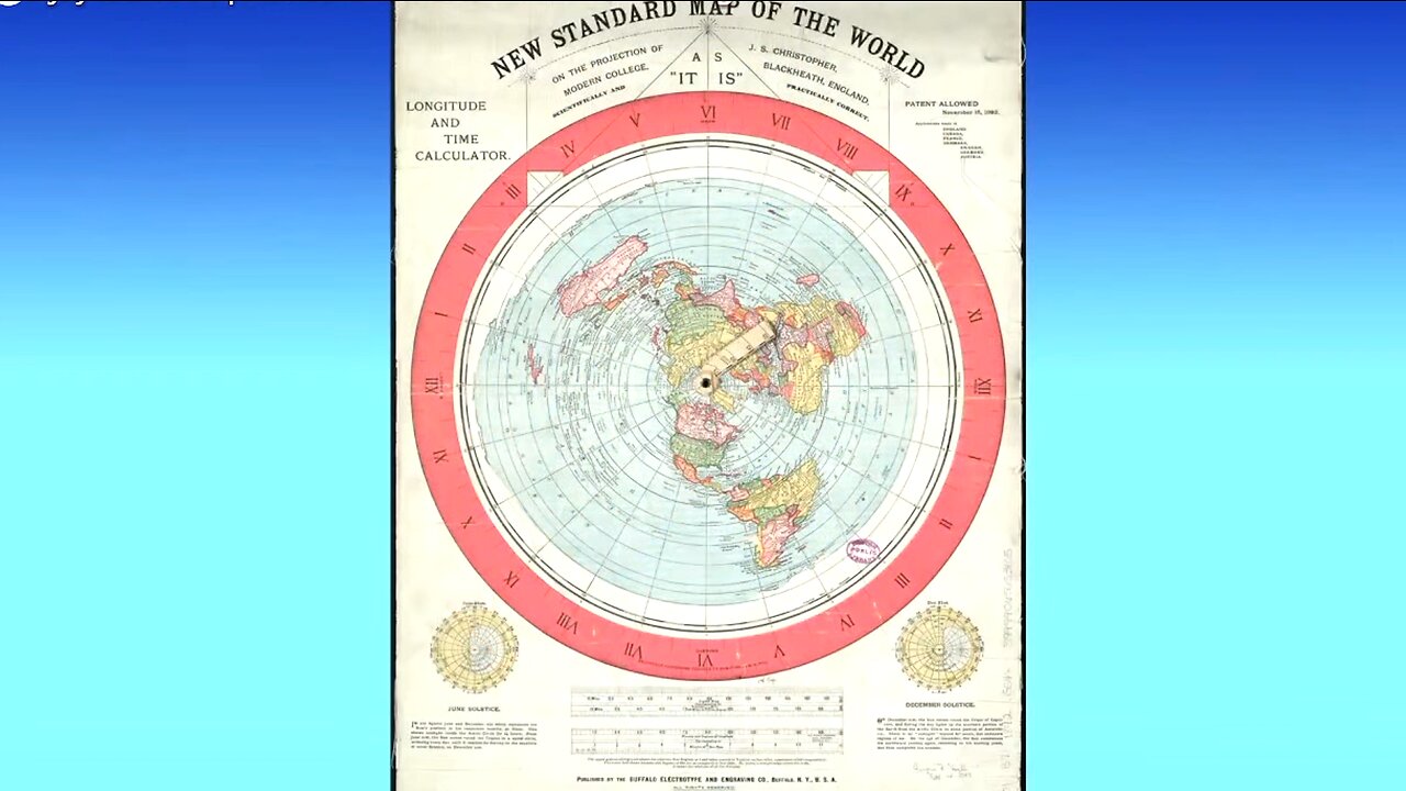 Flat Earth Smarts 11, The Missing Link, AE Map! Azimuthal Equidistant! Ajaycee1844