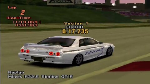 Gran Turismo 2: time trial at Red Rock Valley