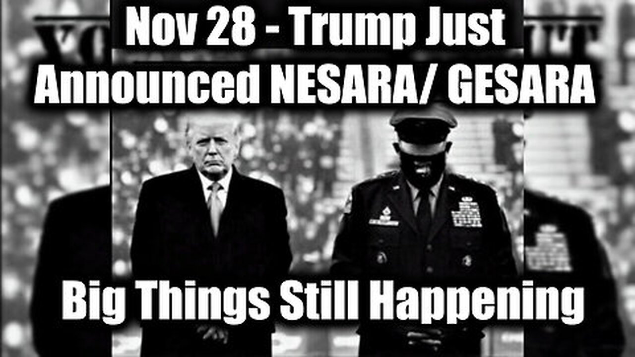 Trump Just Announced NESARA- GESARA - Big Things Still Happening