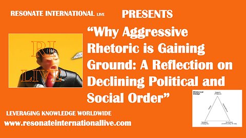 “Why Aggressive Rhetoric is Gaining Ground: A Reflection on Declining Political and Social Order”