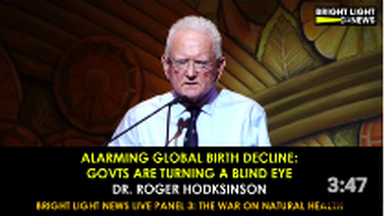 Pathologist Dr. Roger Hodkinson reveals startling insights into the global birth decline