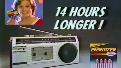 1986 "Energizer Batteries Are SUPERCHARGED!" 80's TV Commercial