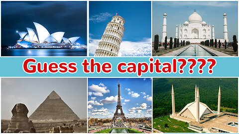 Guess the capital of the countries