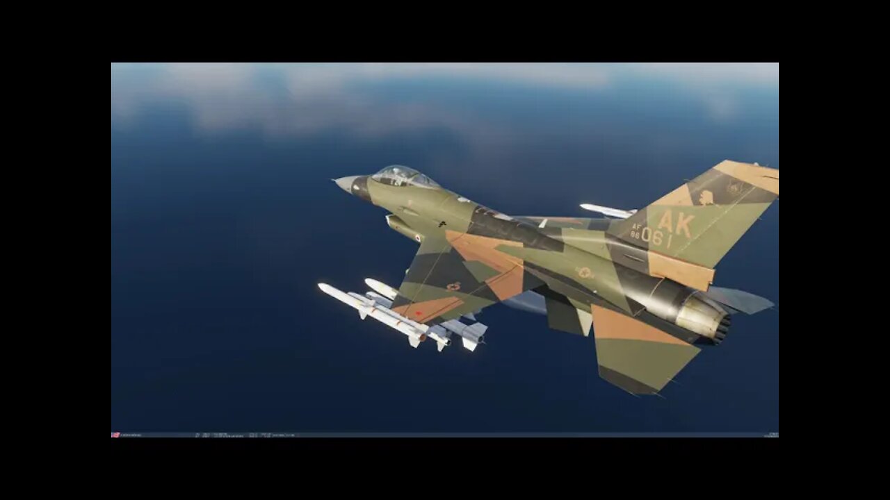 DCS F-16 over Marianas with some flybys and bad guys eliminated