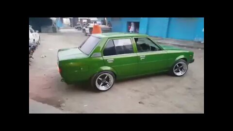 Nicely Modified Green Ke70 Corolla | Irfanistic