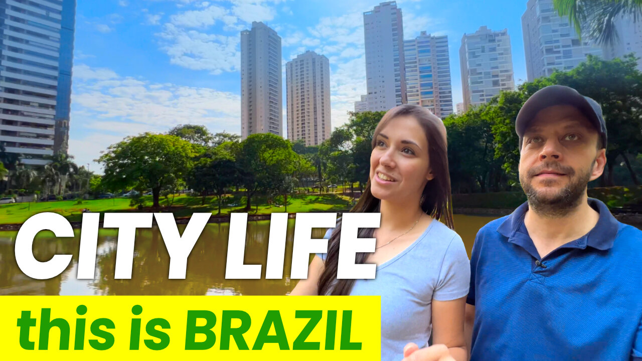 Experiencing a CITY LIFE in BRAZIL as a GRINGO | Parque Flamboyant | Travel Goiania, Goias, Brazil