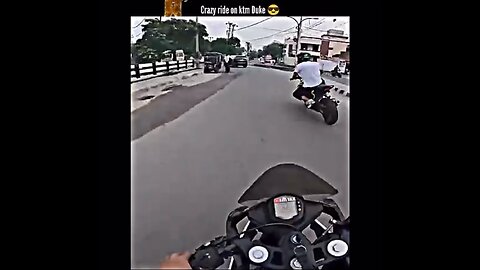 Crazy ride on ktm Duke 🏍️💥🌬️