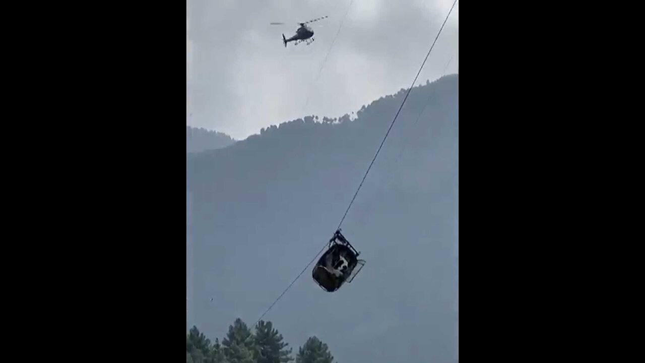 Pakistan cable car rescue under way for eight people trapped