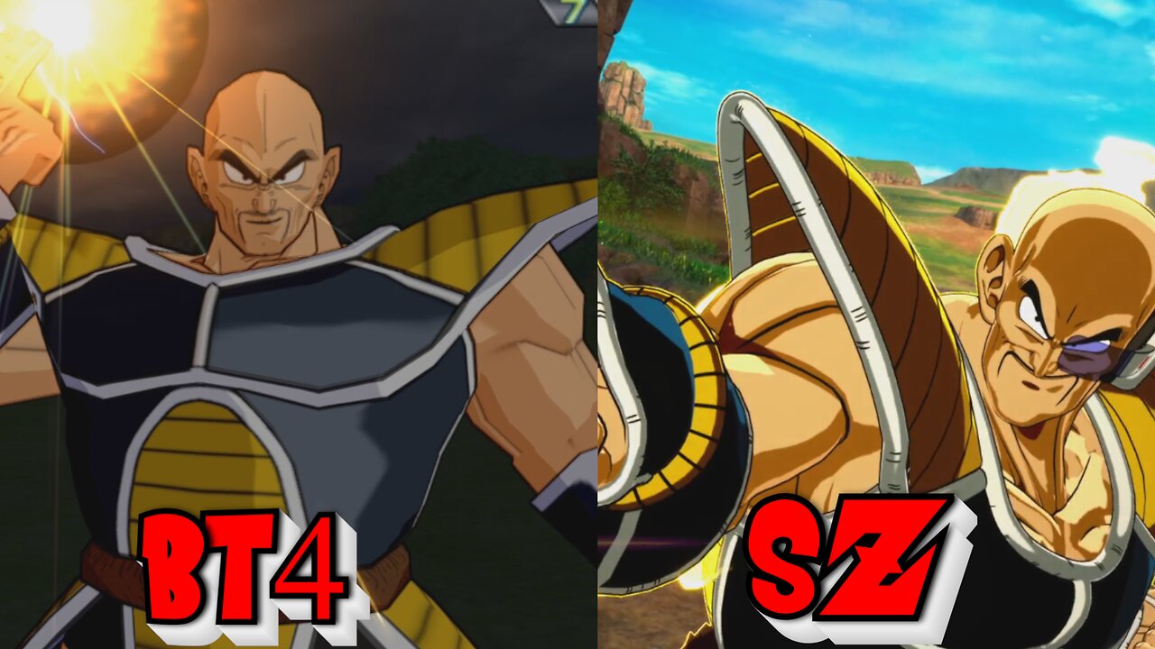 Nappa - Dragon Ball Sparking Zero VS Budokai Tenkaichi 4