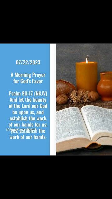 A Morning Prayer for God's Favor #youtubeshorts #godslove #religion #jesus #faith #god #blessed