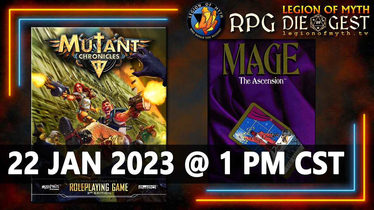 🐲 RPG DIE GEST 🐉 - Mutant Chronicles 3E: Actions & Combat | Mage: The Ascension
