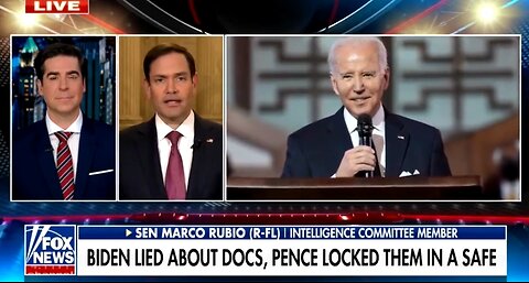 Sen Rubio: Biden Deliberately Took Classified Documents As Senator