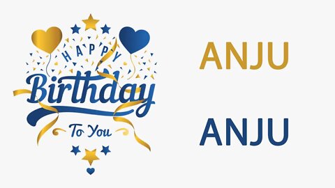 Happy Birthday to Anju - Hindi Birthday Wish From Birthday Bash