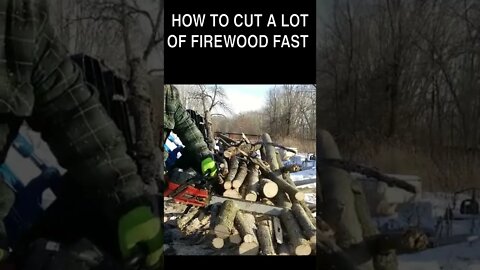 How to CUT Firewood FAST