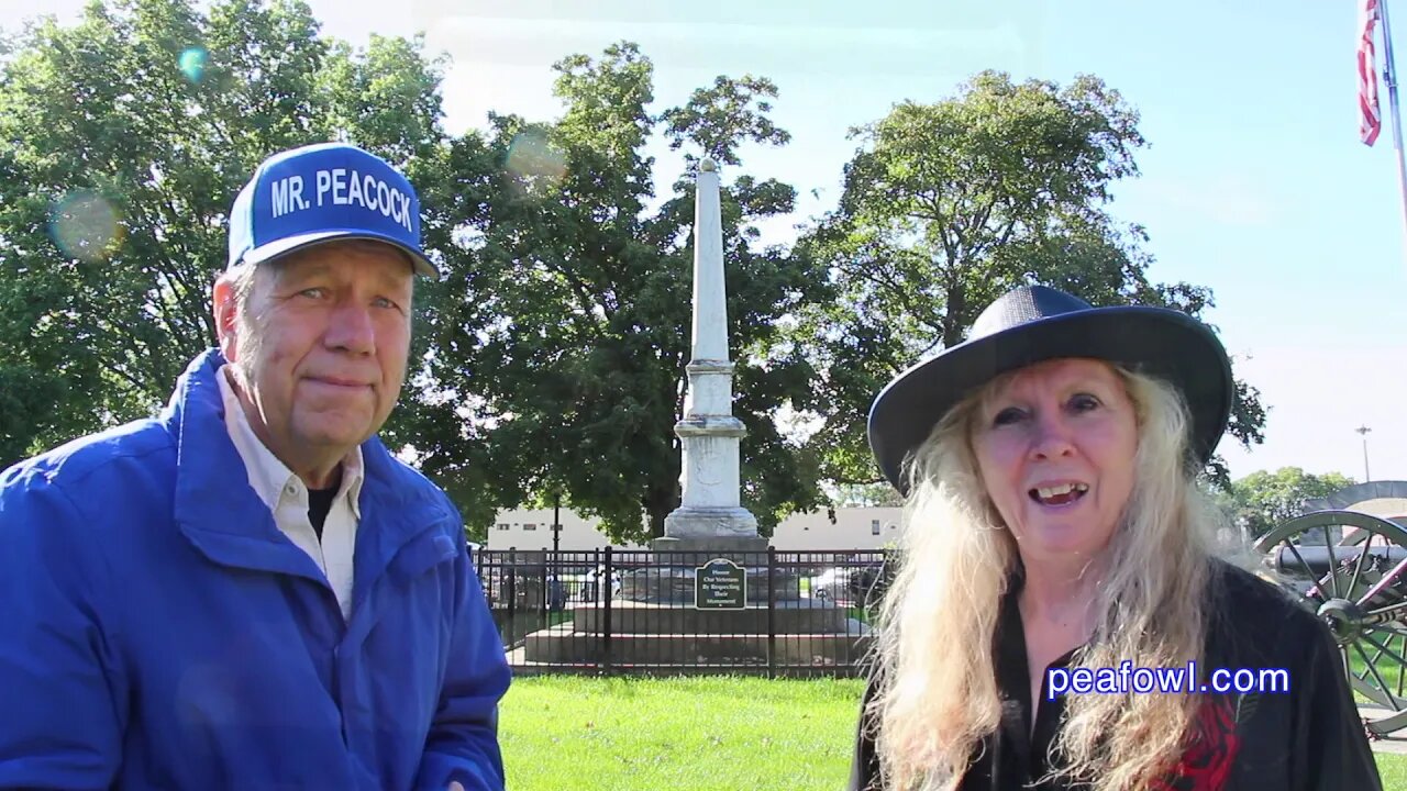 Monumental Park, Winterset, Ia. Travel USA, Mr. Peacock & Friends, Hidden Treasures