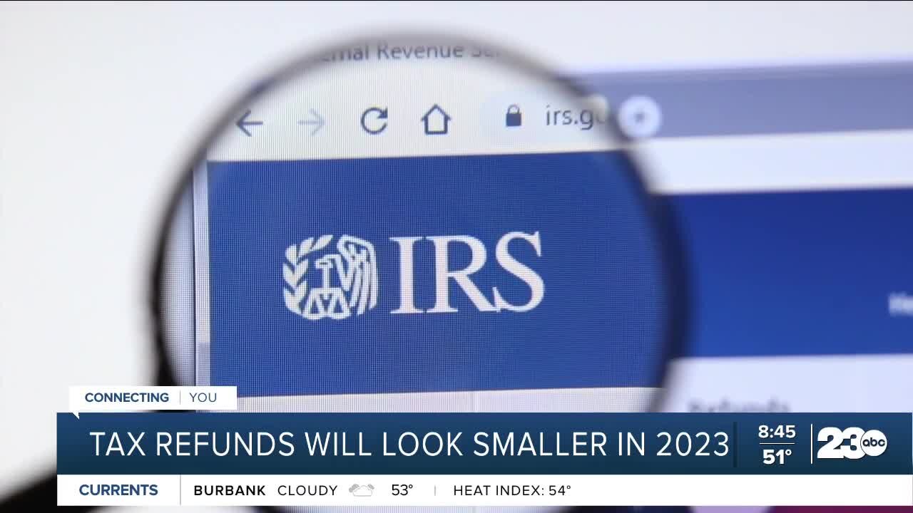 Tax refunds set to be smaller in 2023