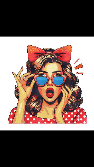 POP ART Cross Stitch Pattern by Welovit | welovit.net | #welovit