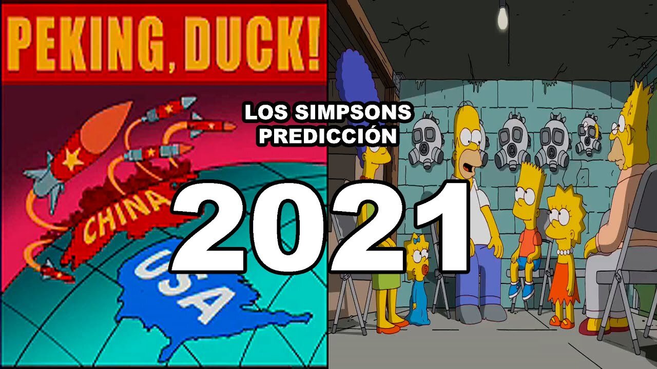 L'INQUIETANTE PROGRAMMAZIONE PREDITTIVA NEI CARTONI ANIMATI DEI SIMPSON DI UN FUTURO ATTACCO NUCLEARE DELLA CINA AGLI STATI UNITI D'AMERICA CON LA FINE DELL'EGEMONIA AMERICANA CON LA GENTE NEI BUNKER ANTIATOMICI,CHE SUCCEDERà NEL 2024