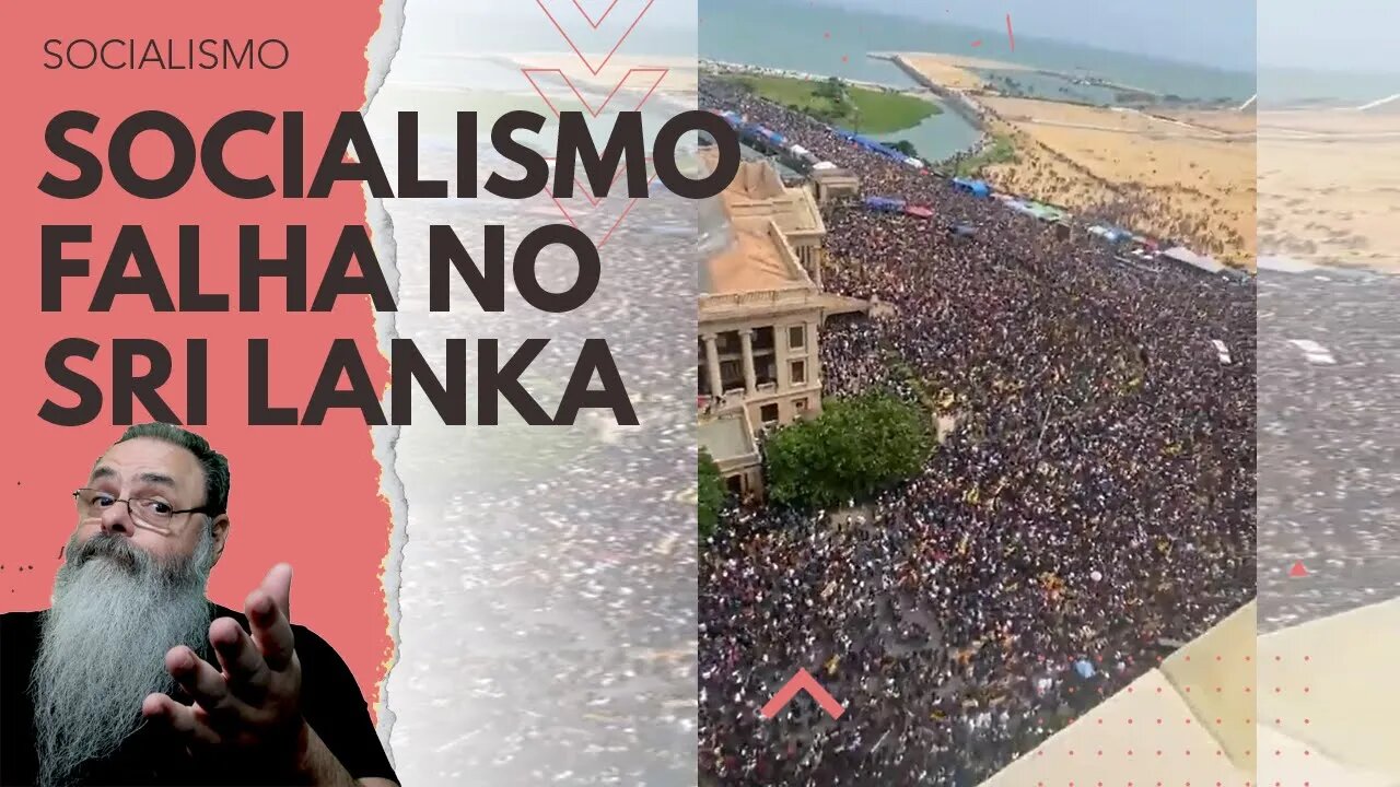 SRI LANKA colapsa totalmente: PRESIDENTE SOCIALISTA foge do país depois de QUEBRAR a ECONOMIA