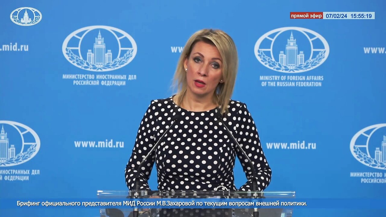 ZAKHAROVA: The decision of the Swedish authorities, this is not a farce, this is a mental hospital